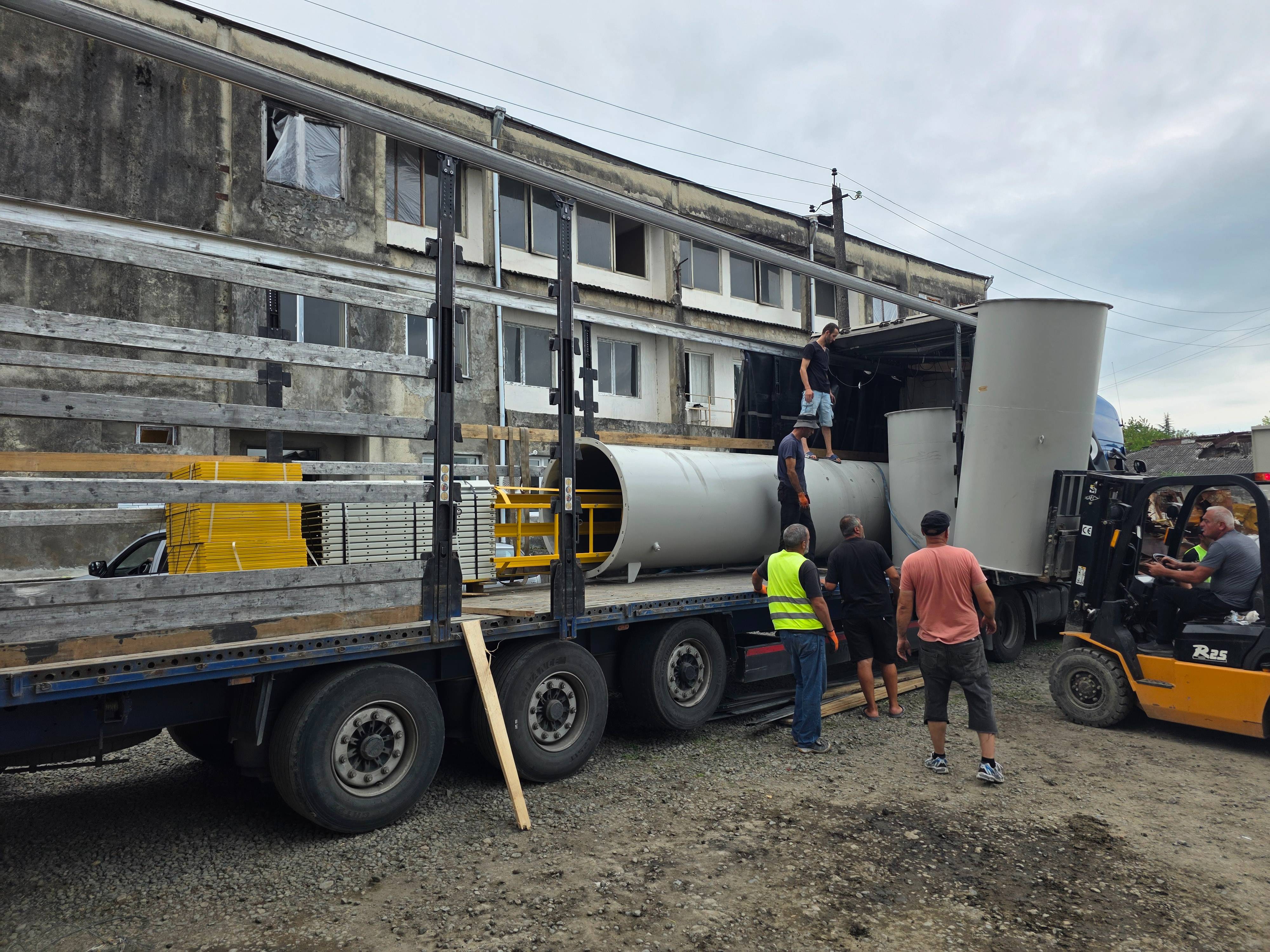 Image of airport cargo terminal operations